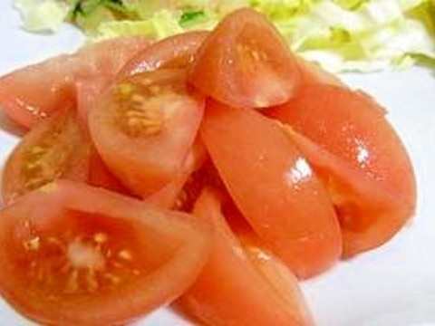 硬いトマトの美味しい食べ方♪